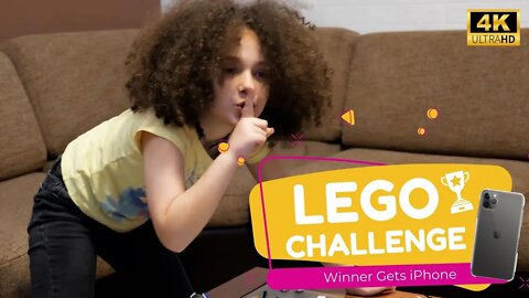 Winner Gets iPhone - Lego Challenge - Anna vs Amy (4K)