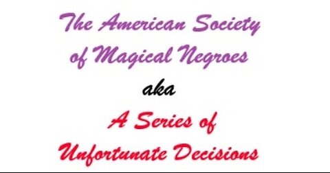 The American Society of Magical Negroes Trailer commentary