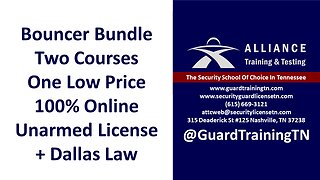 Unlock Success as a Bouncer in Tennessee Today – Licensing & Certification @guardtrainingtn ​