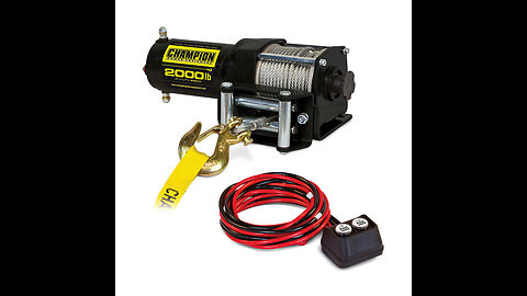 Champion Power Equipment-12090 MarineTrailer Utility Winch Kit, 2000-lb.