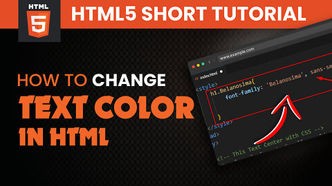 How to change the color of the text in html