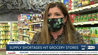 Grocery stores struggle with supply chain issues