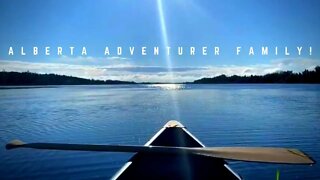 Family Paddling On Telford Lake, Alberta | What to do on a Sunday!