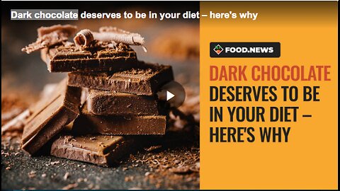 What makes dark chocolate a healthy addition to a balanced diet
