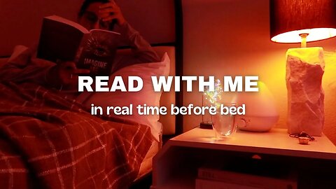 *cozy* READ WITH ME before falling asleep in real time for 50 mins with chill piano & rain music 🎧📖