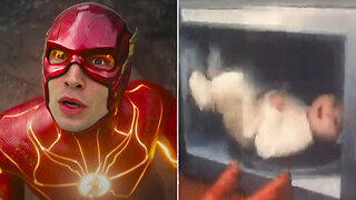 WATCH BEFORE IT'S DELETED! SATANIC _SUPERHERO_ THE FLASH PUTS BABY IN MICROWAVE!