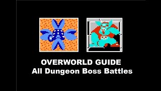 Legend of Zelda (NES) OverWorld All Dungeon Bosses Compilation: 9 Battles with Ganon Walkthrough