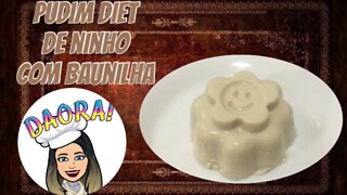 Pudim Diet de Ninho com Baunilha - Sem Açúcar, sem Ovo e Sem Forno !! Perfeito