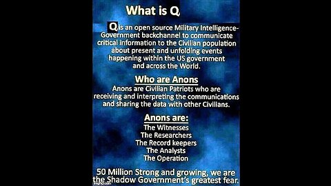 Who is Q a Military Operation QAnons