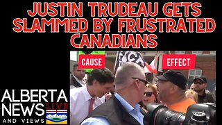 BREAKING- PROTESTER speaks out after Justin Trudeau SLAMMED in Belleville Ontario by frustrated fans