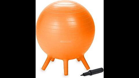Gaiam Kids Balance Ball - Exercise Stability Yoga Ball, Kids Alternative Flexible Seating for A...