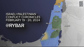 ►🚨▶◾️🇮🇱⚔️🇵🇸 Rybar review Israeli-Palestinian Conflict on February 19-20, 2024