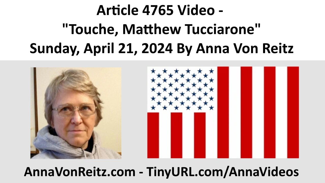 Article 4765 Video - Touche, Matthew Tucciarone - Sunday, April 21 ...