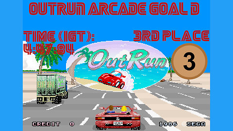 OutRun [Arcade] Goal D [4'47"84] 3rd Place🥉 | アウトラン