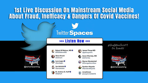 1st Live Discussion On Mainstream Social Media About Fraud, Inefficacy & Dangers Of Covid Vaccines!