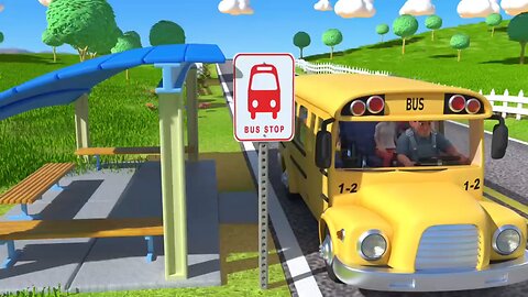 Wheels on the Bus | @cocomelen Nursery Rhymes & kids song