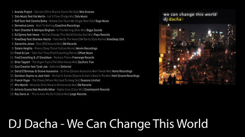 DJ Dacha - We Can Change This World - DL039 (RealDeep House Music)
