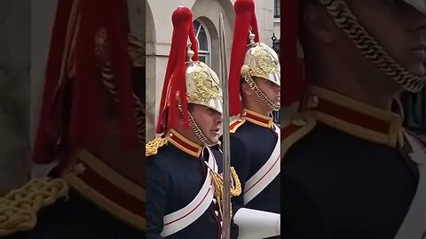 Slope swords stand at ease #horseguardsparade