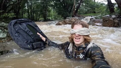 24 hour SURVIVAL CHALLENGE Blindfolded Remote Australia! (How to Survive the Wild)