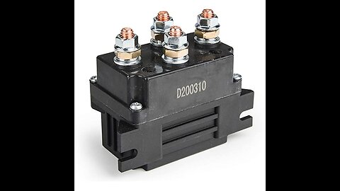 Astra Depot Universal Winch Contactor Solenoid Relay Controller 12V 500A DC Switch Boat Truck T...