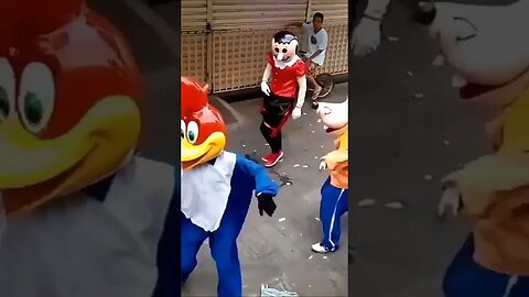 DANÇARINOS SUPER NINJAS DA CARRETA DA ALEGRIA FURACÃO, DANÇANDO FOFÃO, O MÁSKARA, BEN10 E PATATI