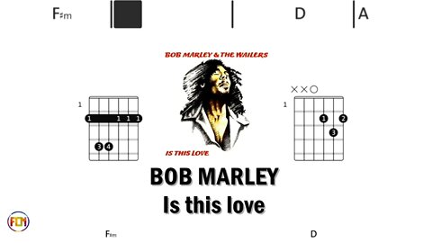 BOB MARLEY & THE WAILERS Is this love - (Chords & Lyrics like a Karaoke) HD