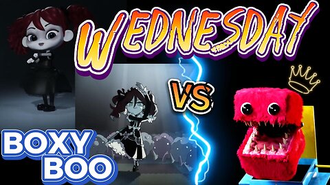 Boxy boo vs Wednesday dancing | Dancing in poppy playtime