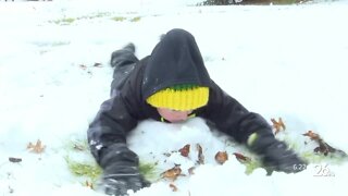 Children in Peshtigo, Oconto enjoy their snow day