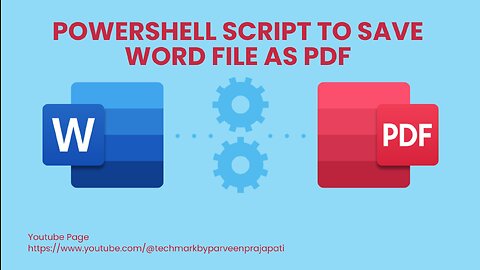 PowerShell Script to Save Word File as PDF