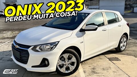 NOVO CHEVROLET ONIX LTZ 2023 TURBO AUTOMÁTICO ESTÁ + CARO E PERDEU MUITOS ITENS!