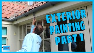Exterior painting part 1. Painting the fascia soffit & gutter.