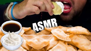 ASMR POTATO DUMPLINGS + SOUR CREAM+ SOY SAUCE | EATING SOUND (NO TALKING)