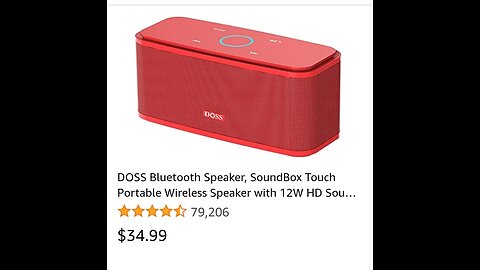 DOSS Bluetooth Speaker, SoundBox Touch Portable Wireless Speaker