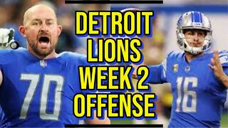 Detroit Lions Week 2 Breakdown: Offense #detroitlions #washingtoncommanders