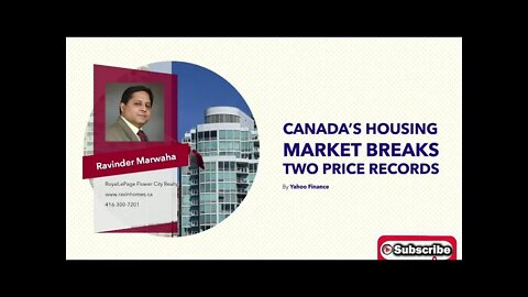 CANADA'S HOUSING MARKET BREAKS TWO PRICE RECORDS || Ravin Homes #trending || Canada Housing News ||