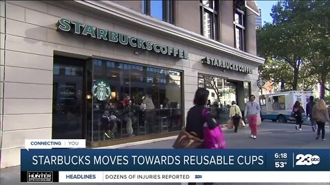 Starbucks to shift toward reusable cups