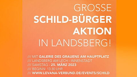 Schild-Bürger Aktion in Landsberg am 25-03-2023