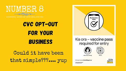 Ep 1 N8 25th Nov 2022 - CVC OPT-IN OR OPT-OUT could it be that simple? Health Act 1956