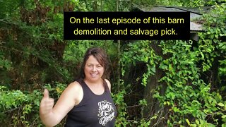 EP #21 Abandoned Barn Demolition & Salvage-Bobcat e42 R series, 38 Acre property Part 2 of 2