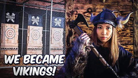 Unleashing our inner Viking at Maniax Axe Throwing, Gold Coast