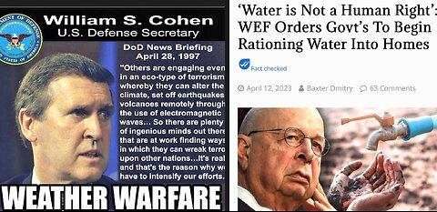 CONSPIRACY? CONTROLLING THE FOOD-WATER-WEATHER-BILLIONAIRES BUYING UP FARMLAND & AQUAFIER ACCESS*