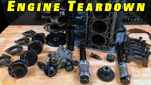 2.0 TSI Engine Bottom End Teardown ~Pistons, Balance Shafts Oil Pump