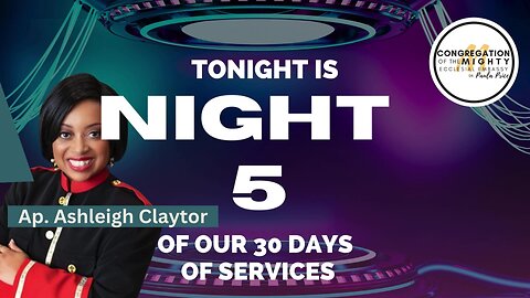 Who's On The Lord's Side: 30 Days of Services -- Night 5