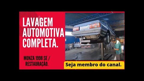 Monza 1988 SE restauração - Lavagem automotiva completa - Correspondente Michel Michelini