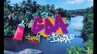 SPRAY DAY IN GOA I GRAFFITI I KING KOMET #graffiti #goa #india #spray #mural #streetart