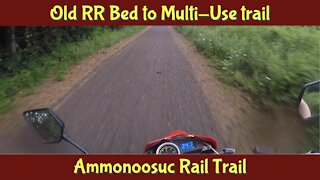 Rails to Trails - Riding the Hawk 250 Enduro down a NH Rail Trail