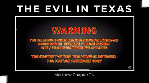 The Evil In Texas, Pray For Them