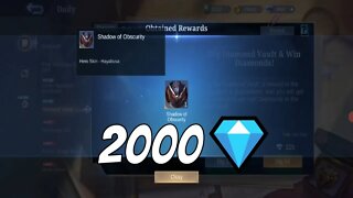 Hayabusa Epic Limited - Spinning 2000 💎 in Diamond Vault Mobile Legends