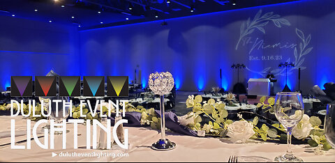 Wedding lighting at Black Bear Casino by Duluth Event Lighting