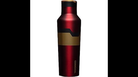 Corkcicle Marvel 20 Ounce Sport Canteen Triple Insulated Stainless Steel Water Bottle with Stra...